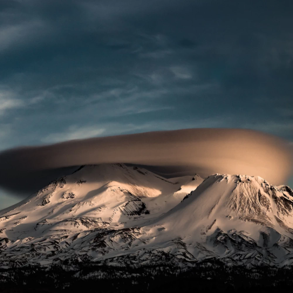 Mount Shasta in the Cascade Range